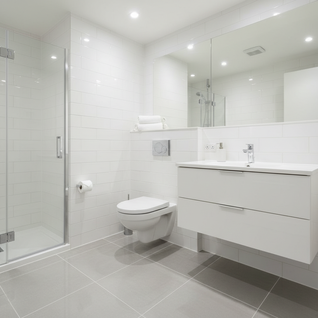 Après - Salle de bain résidentielle